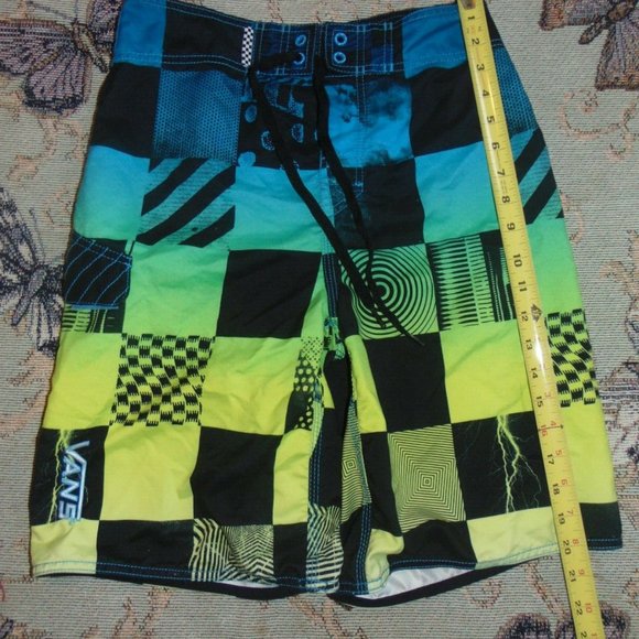 Mens 28 VANS board shorts 2 OFF THE Wall Small - Picture 4 of 6